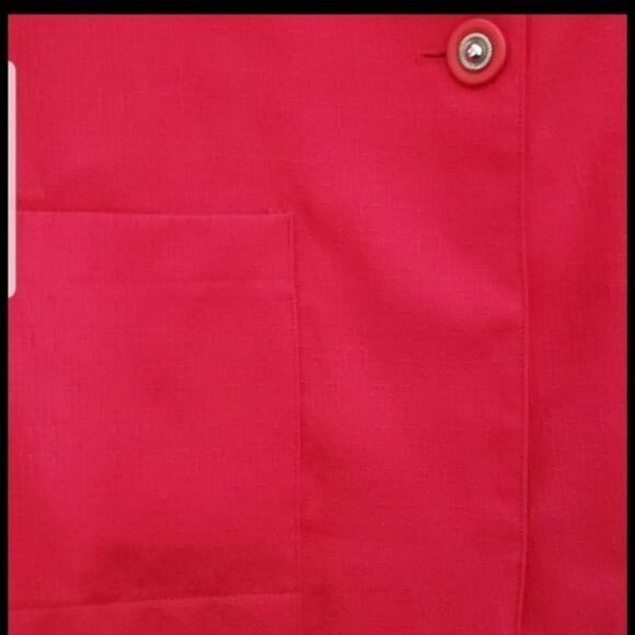 Vintage 80s 90s Red Oversized Boyfriend Blazer - Picture 9 of 10